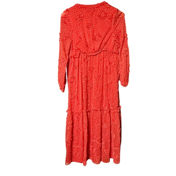 Anthropologie Miranda Maxi Dress Sunday in Brooklyn Polka Dot Textured XXS - Picture 8 of 10